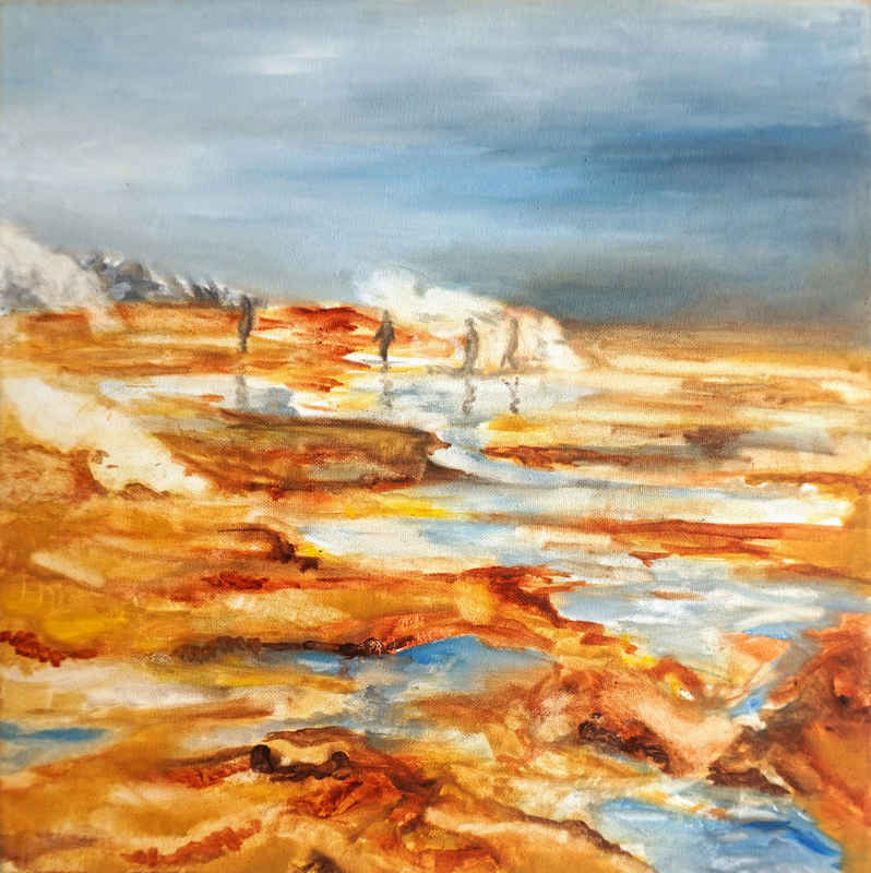 Hverir - Oil on canvas - 40x40 cm - 2018 (sold)
